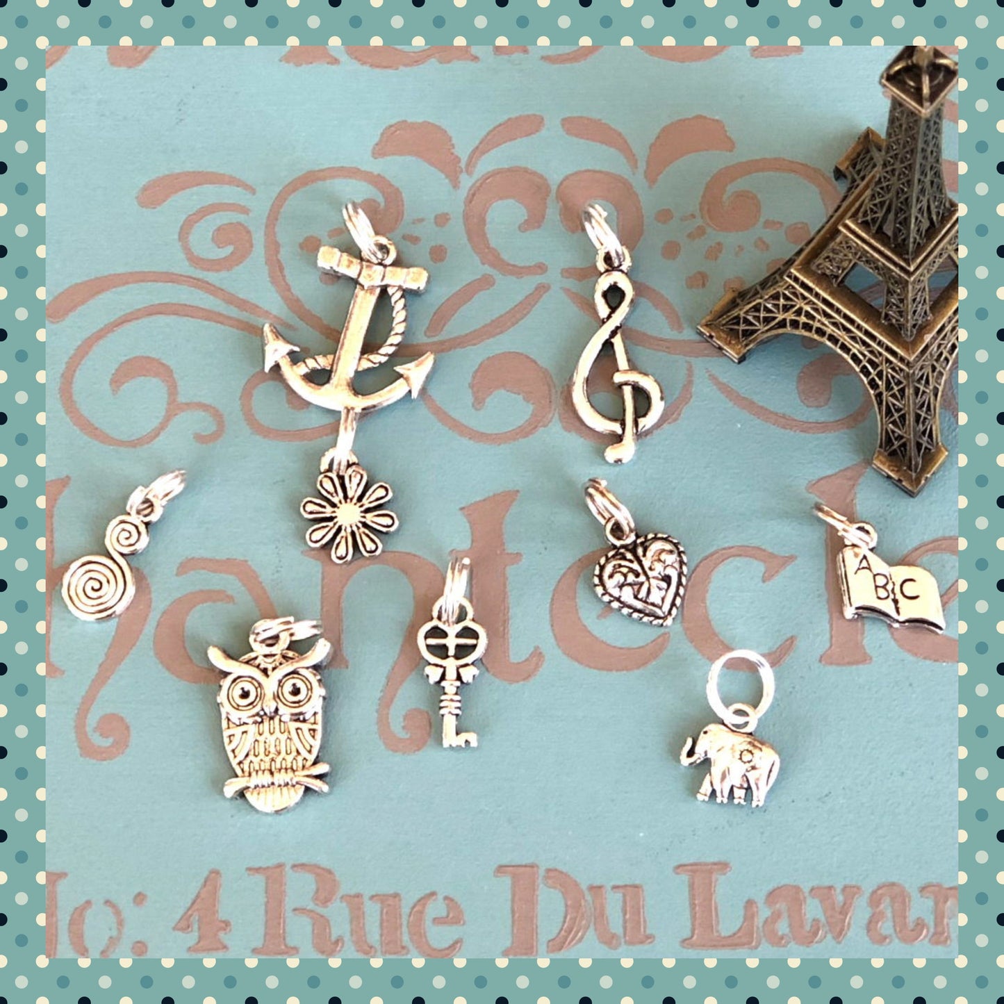 Cute Chevron Lanyard Grey and White