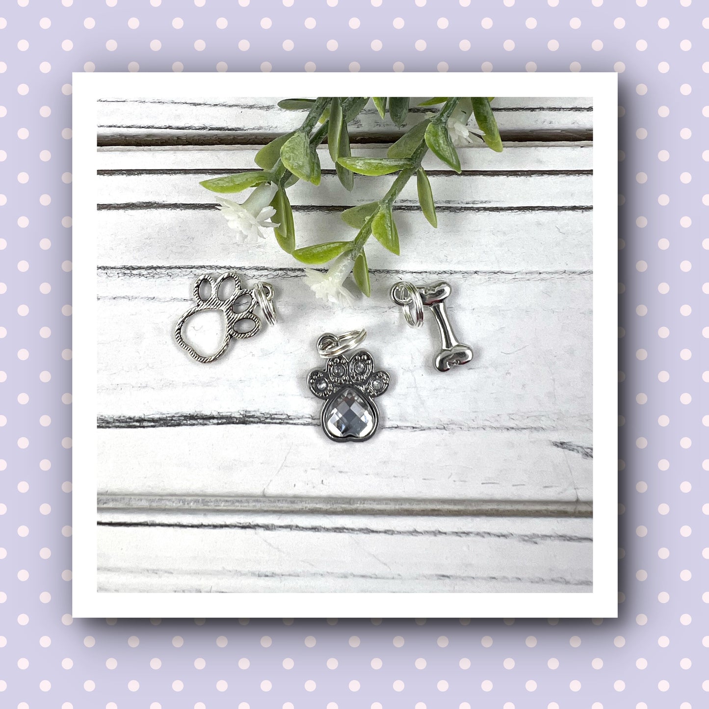 Paw Prints Fabric Lanyard ID Badge Holder