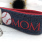 Mini Key FOB Keychain for Women Ideal as a Purse Keychain or Backpack Keychain, Baseball MOM