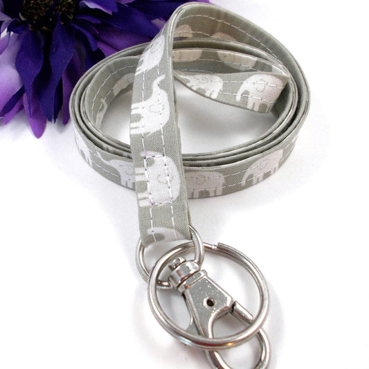 Elephant Skinny Lanyard for Keys