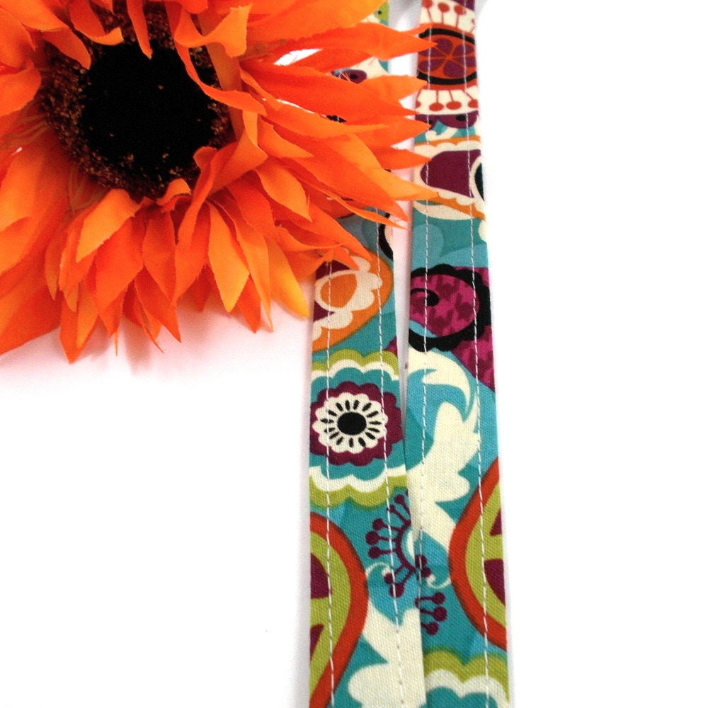 Teal Floral Lanyards For Women