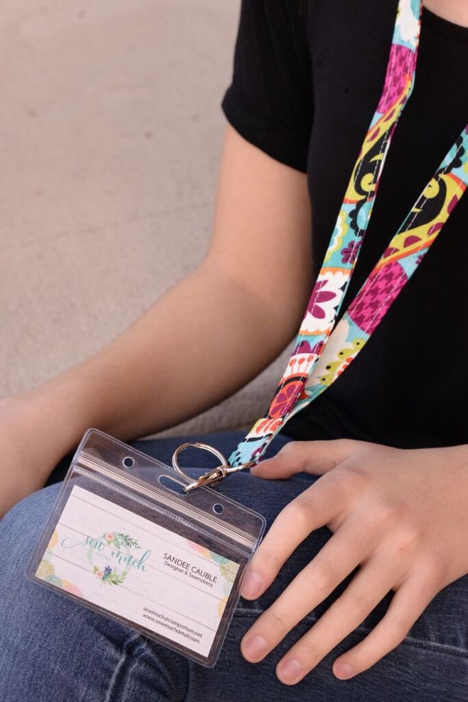 Teal Floral Lanyards For Women