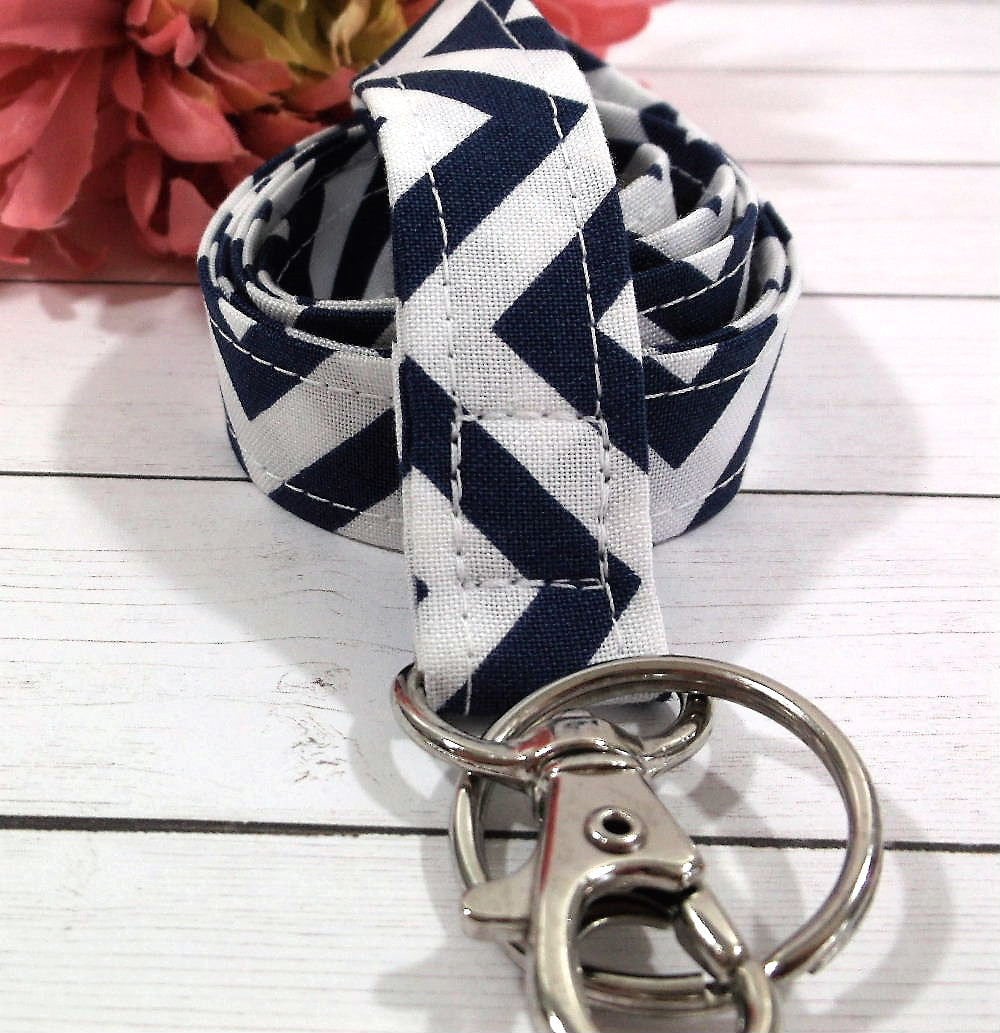 Chevron Lanyard for Keys and ID Badge