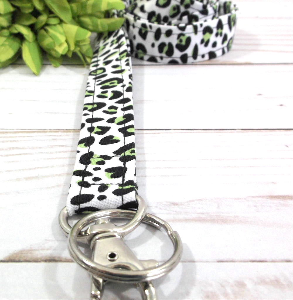 Leopard Lanyard ID Holder for Keys and ID Badge