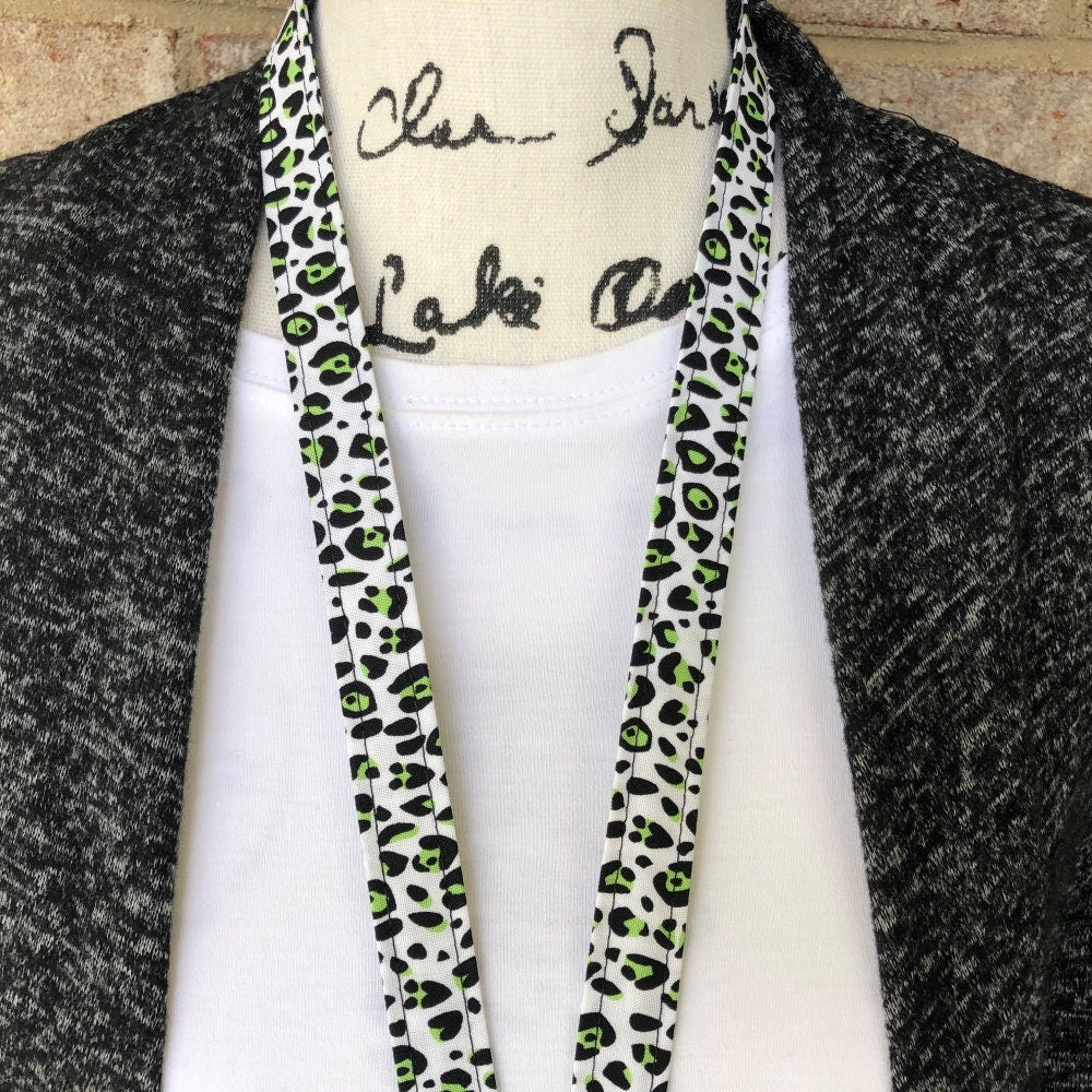 Leopard Lanyard ID Holder for Keys and ID Badge