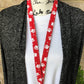 Paw Print Lanyard for Keys and ID Badge