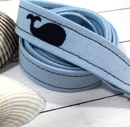 Whale Print Lanyard for Keys and ID Badge