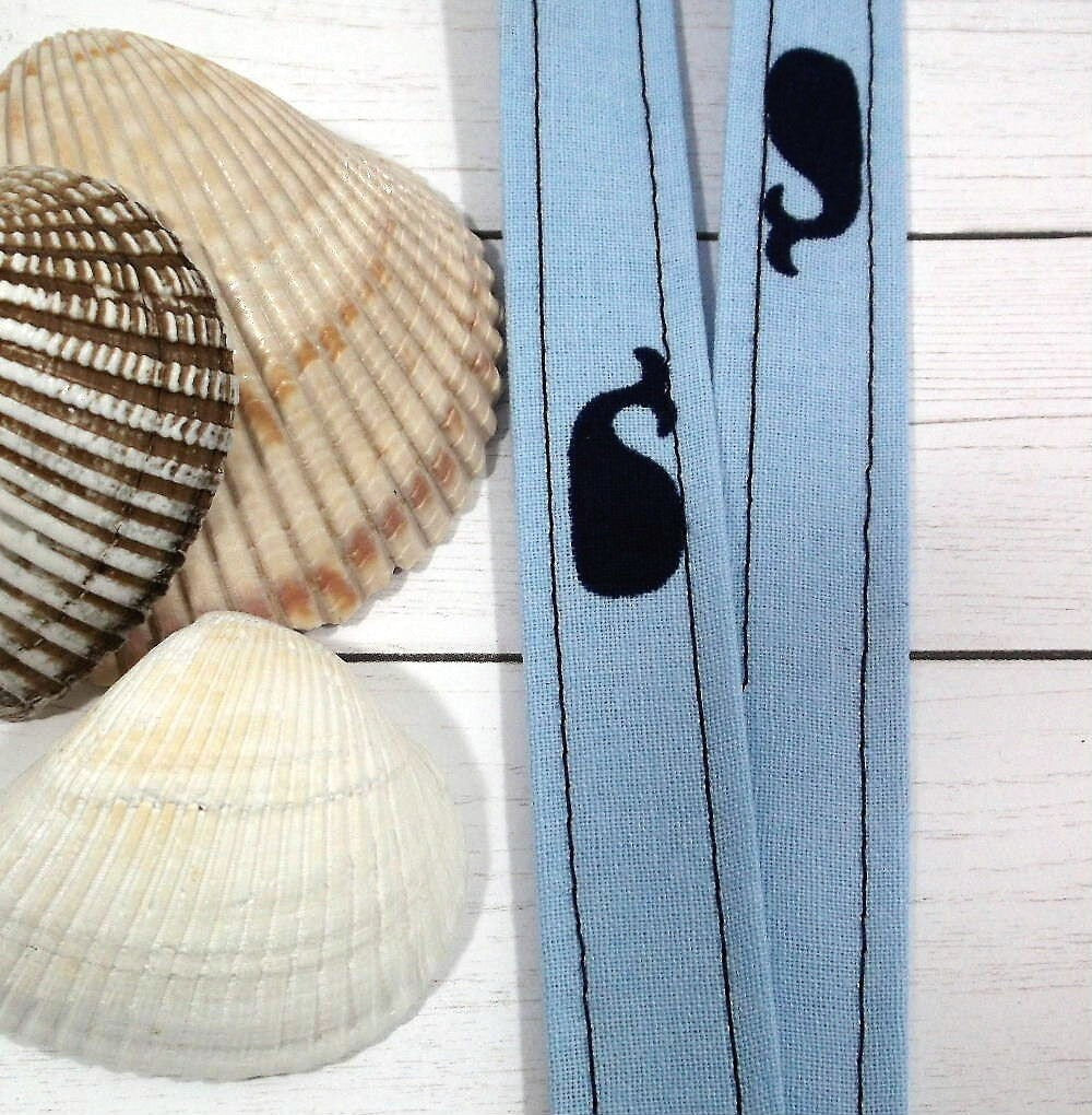Whale Print Lanyard for Keys and ID Badge