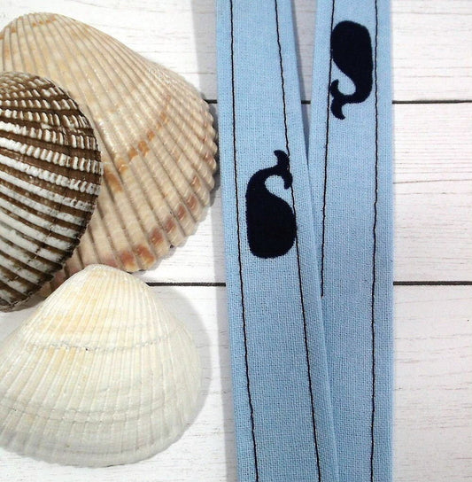 Whale Print Lanyard for Keys and ID Badge