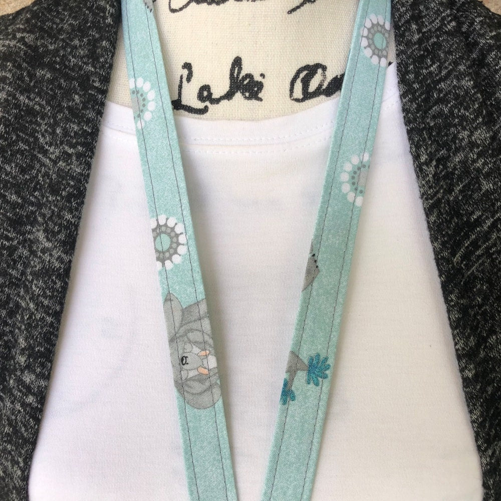 Kangaroo print Lanyard for Keys and ID Badge