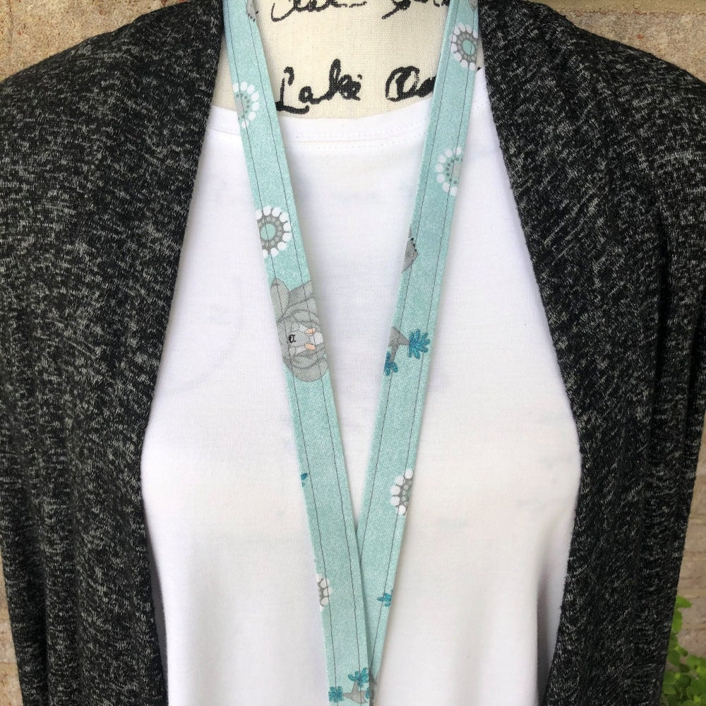 Kangaroo print Lanyard for Keys and ID Badge