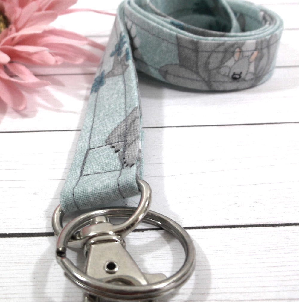 Kangaroo print Lanyard for Keys and ID Badge