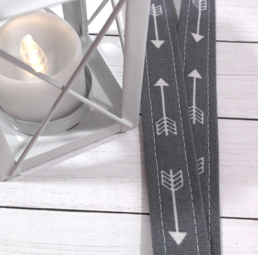 Grey Arrow Lanyard for Keys and ID Badge