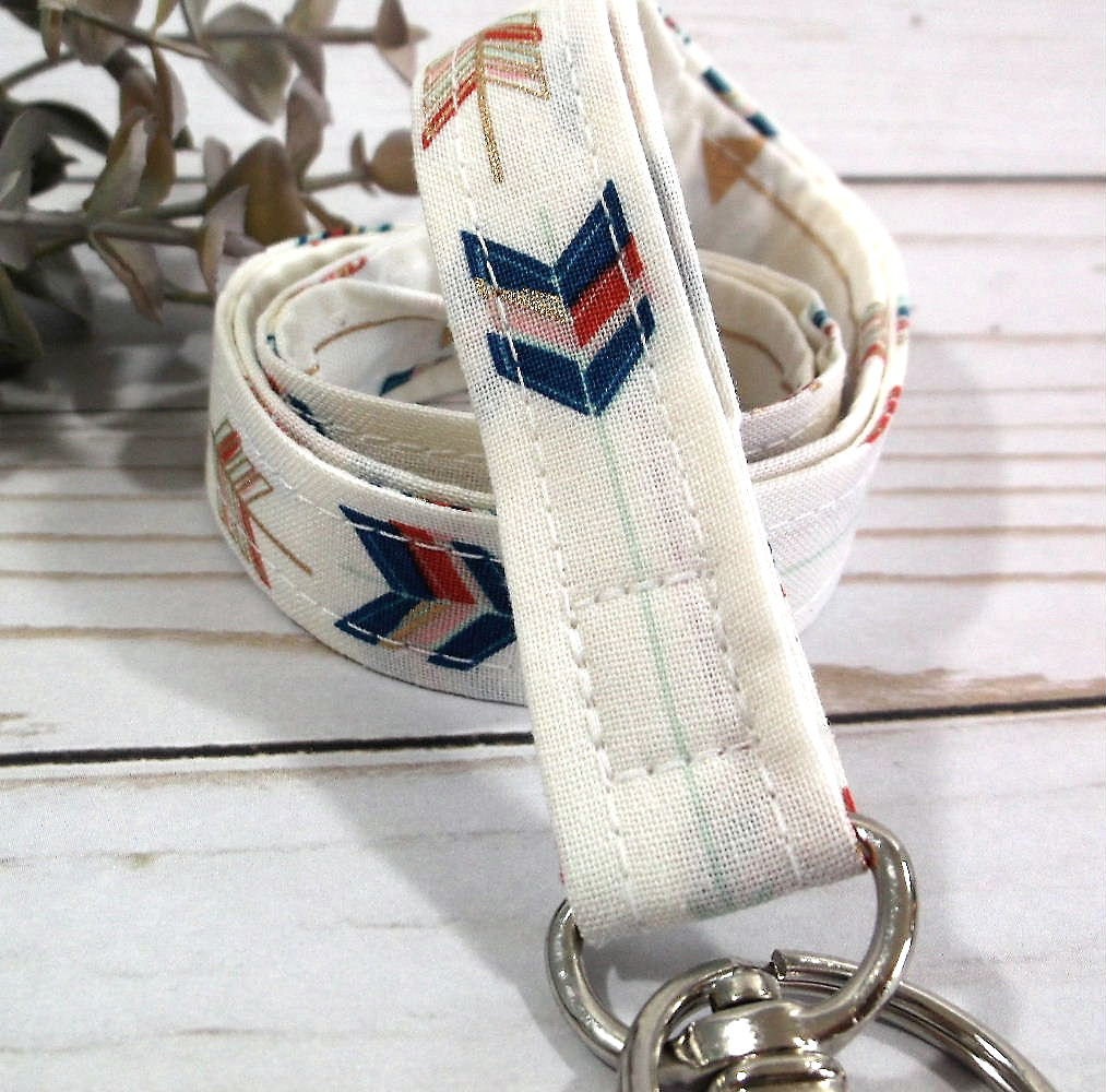 Arrow Fabric Lanyard for Keys and ID Badge
