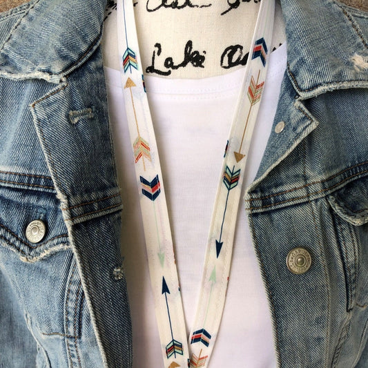 Arrow Fabric Lanyard for Keys and ID Badge