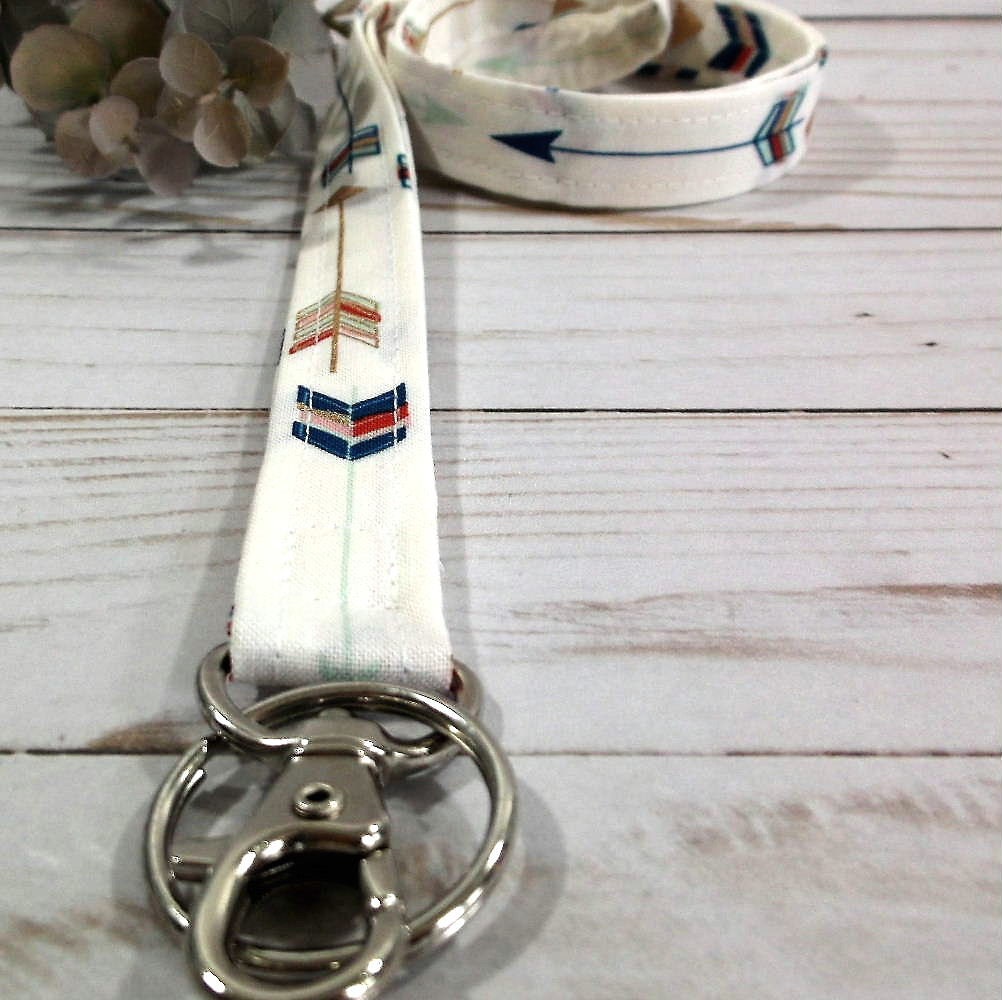 Arrow Fabric Lanyard for Keys and ID Badge