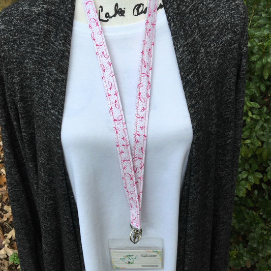 Cancer Awareness Lanyard for Keys and ID Badge