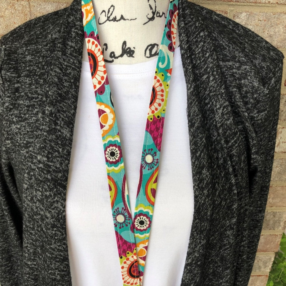 Handmade Floral Lanyard |  Popular Right Now | Teacher Lanyard | Badge Holder | Lanyards | ID Holder | ID Badge Holder