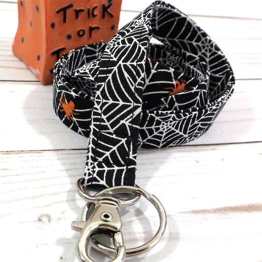 Handmade Halloween Lanyard  | Popular Right Now | Teacher Lanyard | Badge Holder | Lanyards | ID Holder | ID Badge Holder | Spider