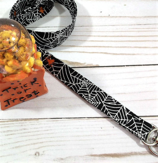 Handmade Halloween Lanyard  | Popular Right Now | Teacher Lanyard | Badge Holder | Lanyards | ID Holder | ID Badge Holder | Spider