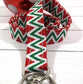 Holiday Chevron Lanyard for Keys and ID Badge