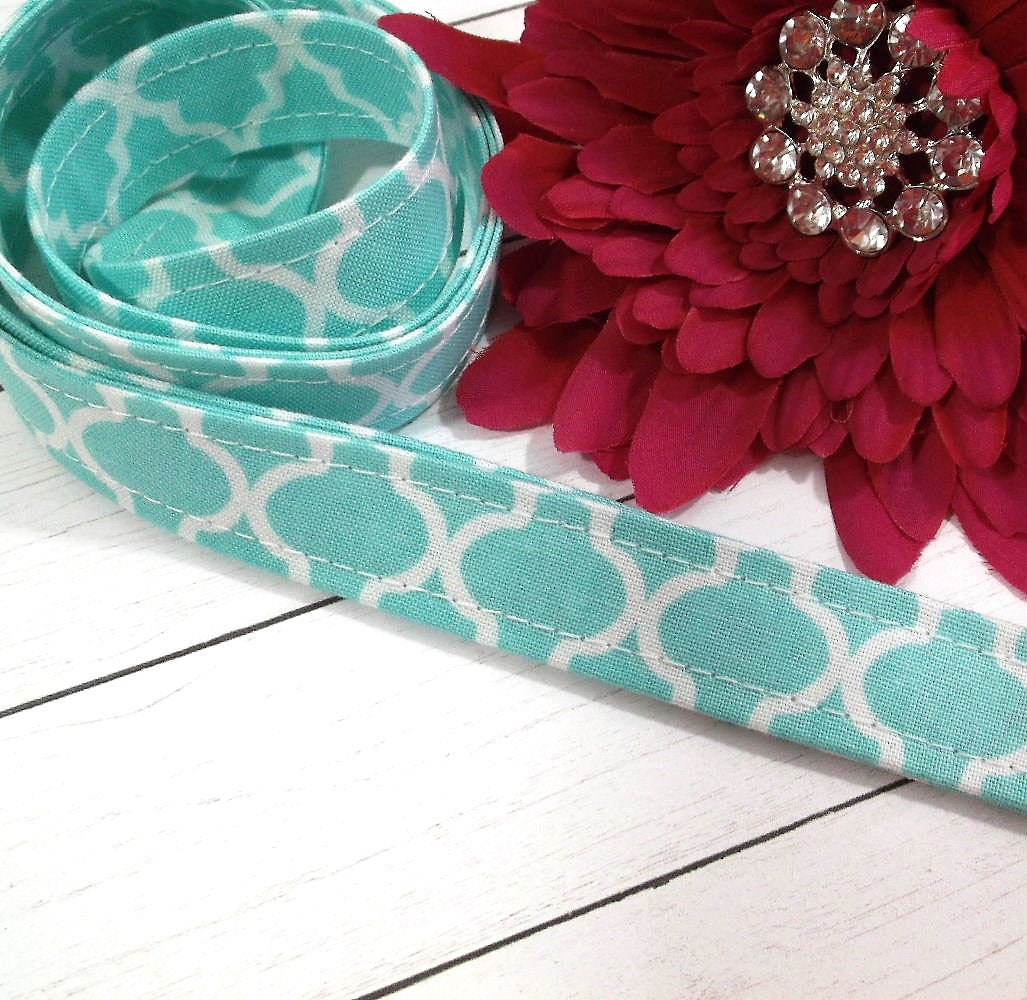 Aqua Trellis Fabric Lanyard Gift for Teachers, Nurses