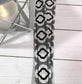 Black and Gray Raindrops fabric lanyard for Keys and ID Badge