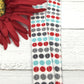 Aqua Gray Red Dots Cute Lanyards For Women