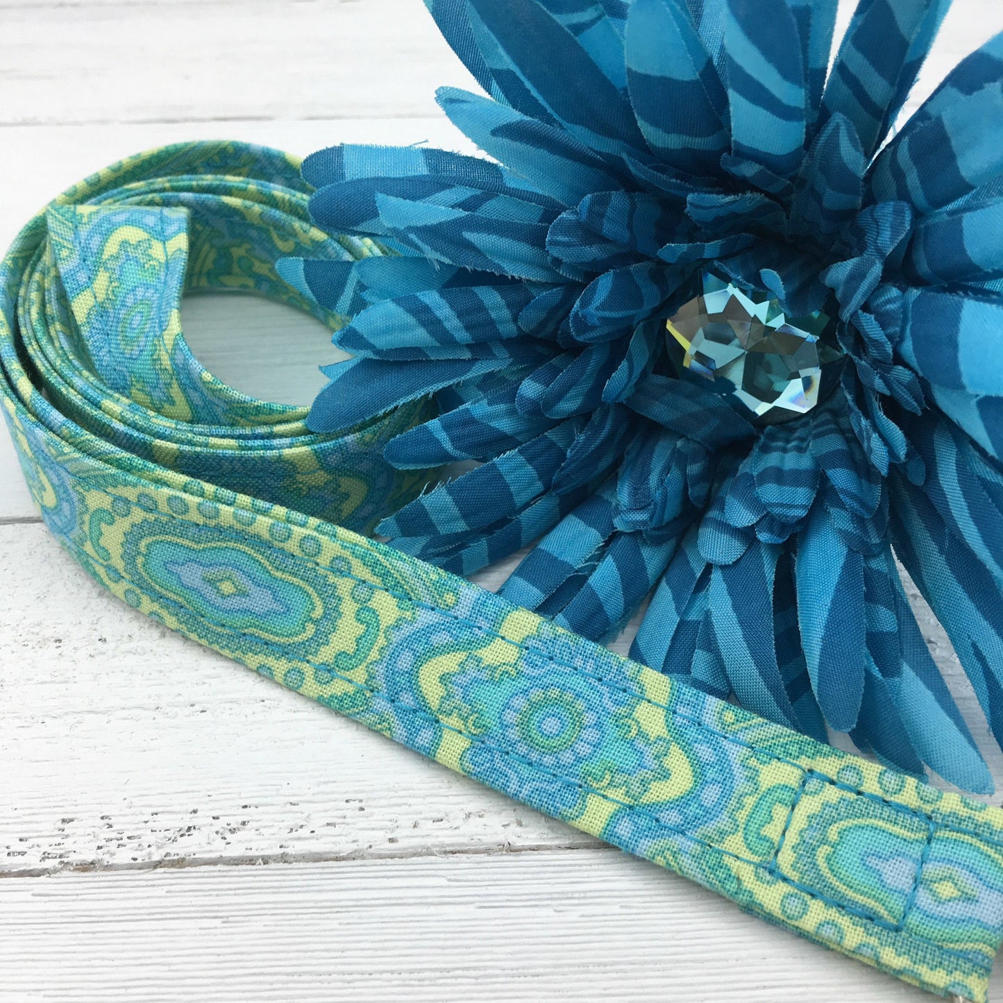Aqua Floral Lanyards For Women Gift for Teachers, Nurses