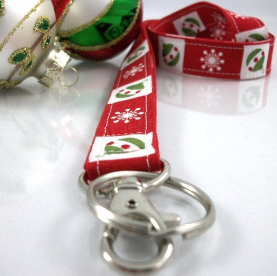 Christmas Lanyard with Ornaments and Snowflakes