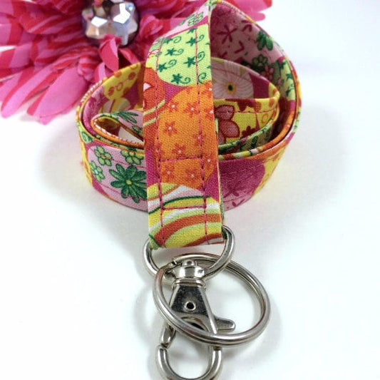 Easter Eggs Fabric Lanyard