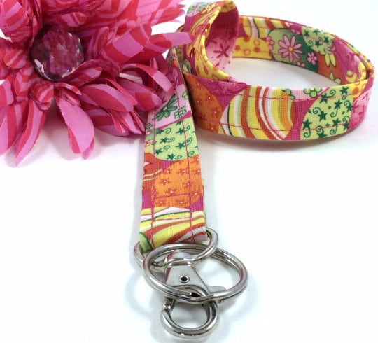 Easter Eggs Fabric Lanyard
