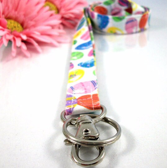 Easter Eggs Fabric Lanyard