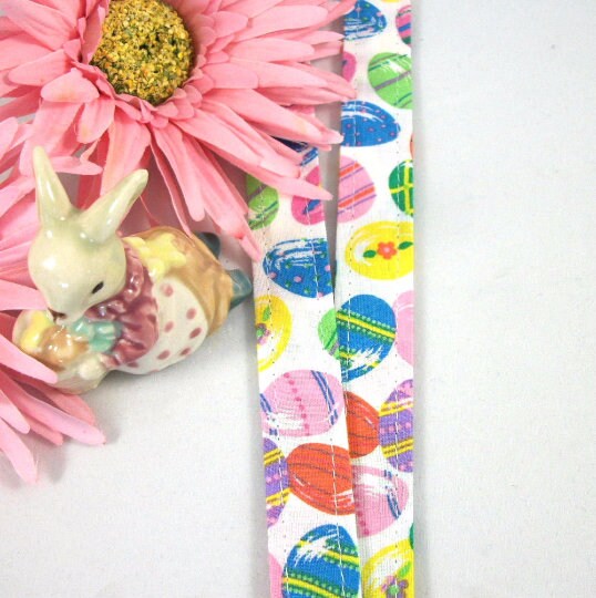 Easter Eggs Fabric Lanyard