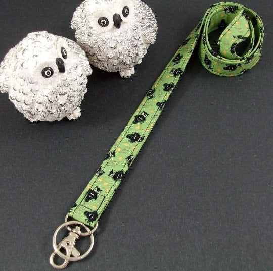 Handmade Halloween Lanyard  | Popular Right Now | Teacher Lanyard | Badge Holder | Lanyards | ID Holder | ID Badge Holder | Owl
