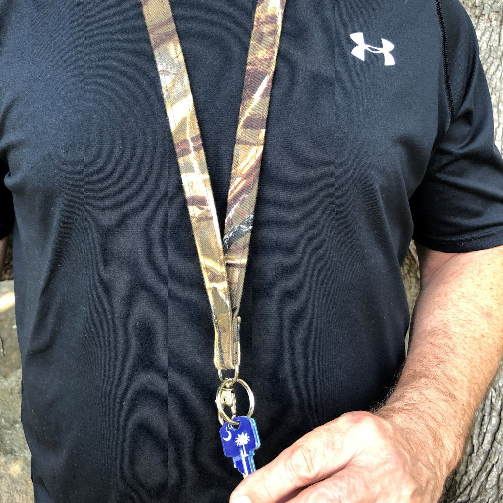 Camo Fabric Lanyard ID Badge Holder His or Hers