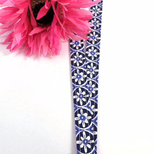 Blue and White Design Lanyard
