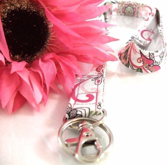 Fabric Lanyard in Funky Retro Floral