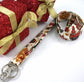 Christmas Lanyard in Gold and Jewel Tones