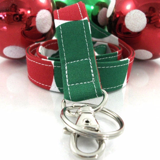 Christmas Lanyard in Disco Dot