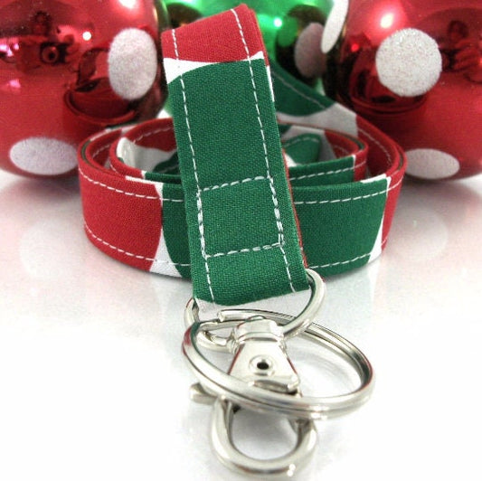 Christmas Lanyard in Disco Dot