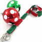 Christmas Lanyard in Disco Dot