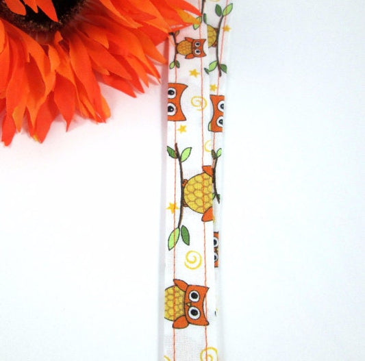 Owl Fabric Lanyard