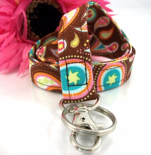 Floral lanyard, Lanyard for Keys, Trending Now, Teacher Life, Lanyard for Badge, Lanyard Keychain, Nurse Lanyard, Fabric Lanyard, Nurse Life