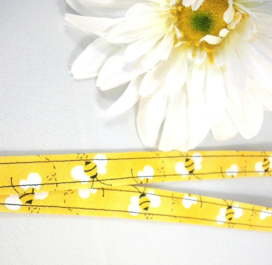Fabric Lanyard in Bumble Bees