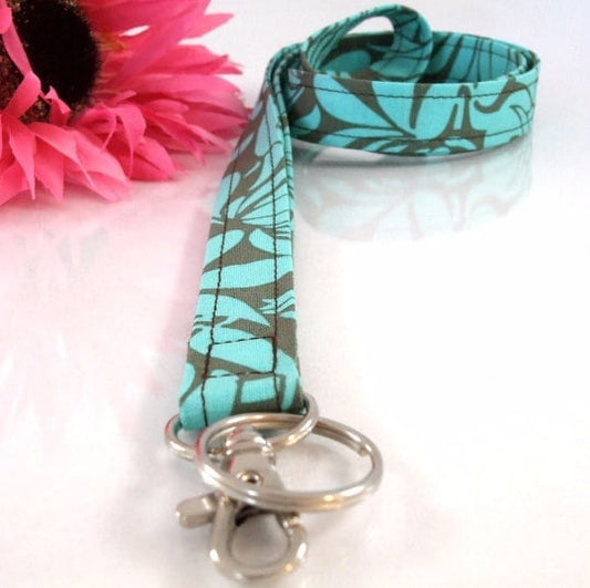 Floral lanyard, Lanyard for Keys, Trending Now, Teacher Life, Lanyard for Badge, Lanyard Keychain, Nurse Lanyard, Fabric Lanyard, Nurse Life