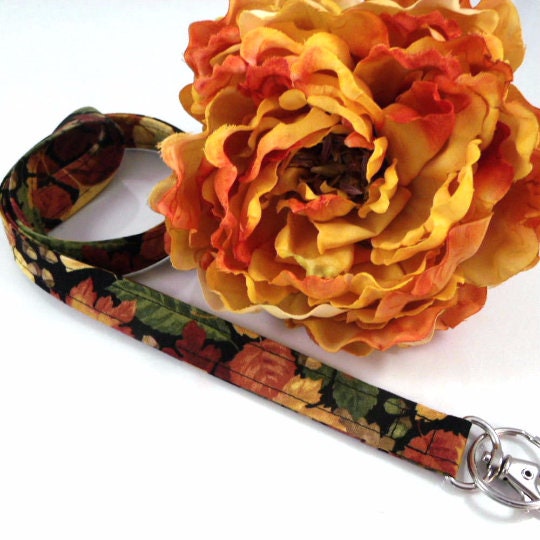 Handmade Leaves Lanyard | Popular Right Now | Fall Accessories | Badge Holder | Lanyards | ID Holder | ID Badge Holder | Fall Lanyard