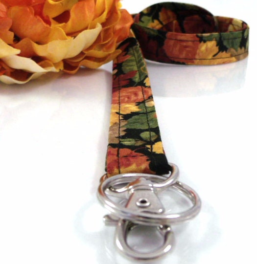 Handmade Leaves Lanyard | Popular Right Now | Fall Accessories | Badge Holder | Lanyards | ID Holder | ID Badge Holder | Fall Lanyard