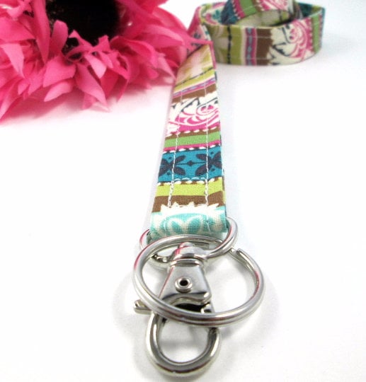 Floral lanyard, Lanyard for Keys, Trending Now, Teacher Life, Lanyard for Badge, Lanyard Keychain, Nurse Lanyard, Fabric Lanyard, Nurse Life
