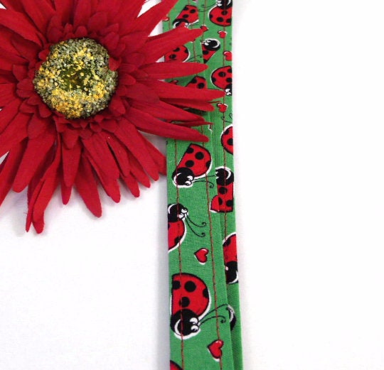 Cute LadyBug Green Lanyard